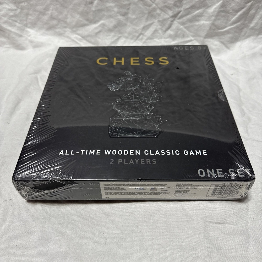 *BRAND NEW* RMS International CHESS All-Time‎ Wooden Classic Game NEW SEALED! - Picture 3 of 3